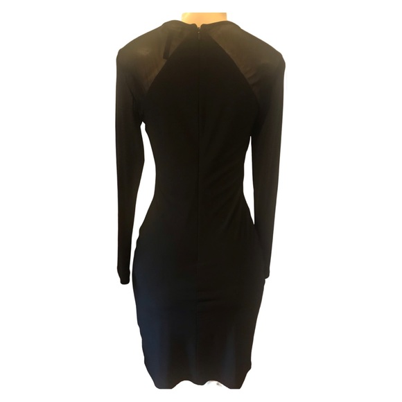 Laundry Long Sleeve Mesh MIDI Dress Xs - Picture 2 of 7